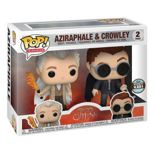 Pop Funko Tv Good Omens Aziraphale Crowley Specialty Series Figures 2Pack