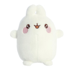 Aurora Playful Molang Excited Molang Stuffed Animal Adorable Characters Design White 5 Inches