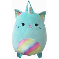 Squishmallows Official Kellytoy Backpack 12 Inch Squishy Soft Plush Animal Bag Nicole The Caticorn