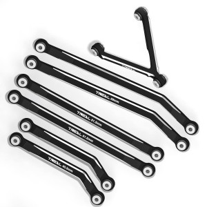 Treal Scx24 High Clearance Links Cnc Machined Aluminum 7075 Scx24 High Links Set 7P Upgrades Compatible With Axial Scx24 Dead