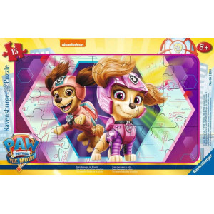 Ravensburger Puzzle Frame 15 P A Fantastic Team In Actionpaw Patrol Movie Ages 3 And Above 05219