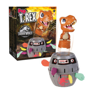 Tomy Games Jurassic World Pop Up Trex Dinosaur Game For Kids Family Game For Ages 4