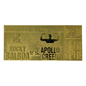 Rocky Ii Apollo Creed Limited Edition 24K Gold Plated Ticket