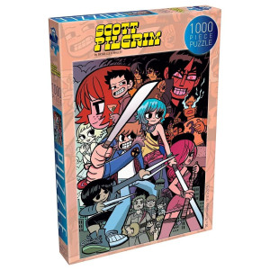 Scott Pilgrim Puzzles 4 Colorful Collage