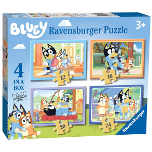 Ravensburger Bluey 4 In Box 12 16 20 24 Pieces Jigsaw Puzzles For Kids Age 3 Years Up