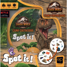 Usaopoly Spot It Jurassic World Camp Cretaceous Fun Card Game For Kids And Adults Featuring Indominus Rex Raptors Trex