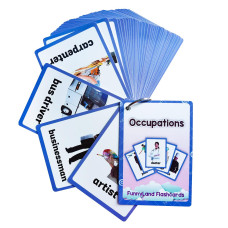 Lilias Occupations Flash Cards, Toddler Learning Toys, Preschool Learning Toys, Homeschool Supplies, Learning Supplies For Kindergarten, 4.3 X 3.14 Inch, 38 Cards In Set