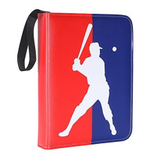 Baseball Card Binder With Sleeves 400 Card Protectors Holder Book For Baseball Trading Cards 50 Pcs 4Pocket Pages Card Colle