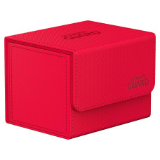 Ultimate Guard Sidewinder 100 Deck Box For 100 Doublesleeved Tcg Cards Red Magnetic Closure Microfiber Inner Lining For S