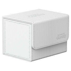 Ultimate Guard Sidewinder 100 Deck Box For 100 Doublesleeved Tcg Cards White Magnetic Closure Microfiber Inner Lining For