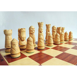 Master Of Chess Inlaid Castle Deluxe Xxl 60 X 60 Cm Wooden Chess Set Every Chess Piece Hand Carved