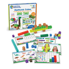 Learning Resources Mathlink Cubes Kindergarten Math Activity Set Dino Time 115 Pieces Ages 5 Kindergarten Stem Activities M