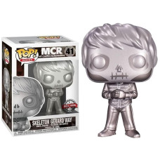 My Chemical Romance Skeleton Gerard Way Platinum Metallic Us Exclusive Pop Vinyl