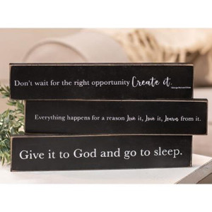 give It To god Wooden Block, 3 asstd