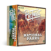 Usaopoly Pictwist: National Parks | Twist, Move, And Swap Tiles To Complete The Image | Family Puzzle Game Featuring National Park Locations Artwork | Based On Popular Globe Twister Game
