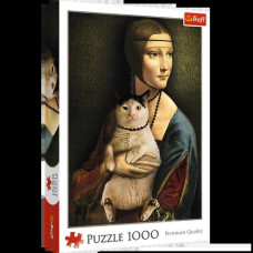 Trefl 1000 Piece Jigsaw Puzzles Lady With A Cat