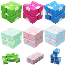 2 Pack Infinity Cube Fidget Toy Fidget Blocks For Kids And Adults Infinite Cube Toy And Flip Cube Fidget Finger Toys For Add A