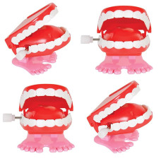 The Dreidel Company Wind Up Teeth Chomping Chattering Teeth Toys For Kids Birthday Party Favors Novelty And Gag Gifts 175