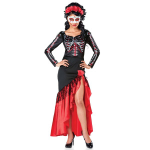 Vonokee Halloween Day Of The Dead Senorita Costume For Women And Girls Women M