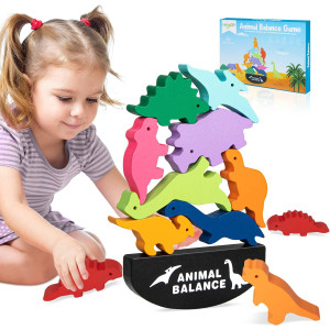 Montessori Toys For 1 2 3 4 5 Year Old Girls Boys Stacking Dinosaur Toys For Kids 35 57 Educational Learning Toys For Toddle