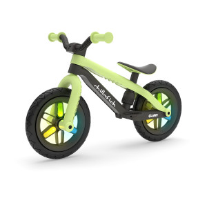 Chillafish Bmxie Glow Lightweight Balance Bike With Lightup Wheels When Riding For Kids 2 To 5 Years 12Inch Airless Rubbersk