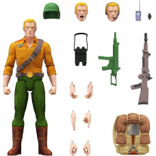 Super7 Ultimates Gi Joe Duke 7 Gi Joe Action Figure With Accessories Classic Cartoon Collectibles And Retro Toys