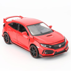 Rmz City Compatible For 132 Diecasting Alloy Honda Civic Typer Car Model Toy Car Pull Back Alloy Car With Lights And Sound Op