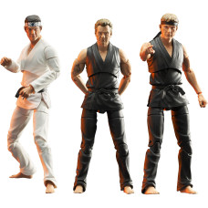 Diamond Select Toys Cobra Kai Series 1 Deluxe Action Figure Set Bundle 3 Items