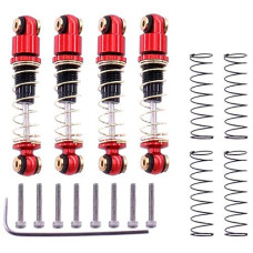 Rcatm Shock Absorbers Are Suitable For Axial Scx24 90081 C10 Cnc Aluminum Alloy Double Tube Metal Shock Absorbers With 4 Pieces