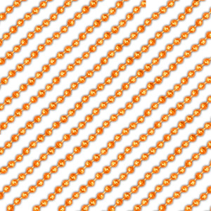 Blinkee Round Disco Bead Necklace Pack Of 12 Orange