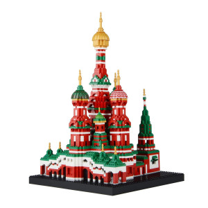 Geniteen Building Block Set Saint Basils Cathedral Architecture Model Micro Mini Blocks Educational Mini Blocks 4300 Pcs