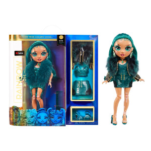 Rainbow High Jewel Richie Emerald Green Fashion Doll With Vitiligo 2 Designer Outfits To Mix Match With Accessories Great G