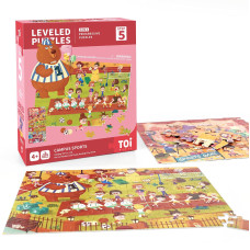 Toi Leveled Puzzles For Kids Aged 4 And Up Toddler Puzzle Preschool Learning Jigsaw Puzzles Large Pieces Educational Game For