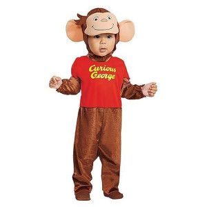 Disguise Baby Boys Curious George Costume, Official Curious George Onesie Infant And Toddler Costumes, As Shown, Size 6-12 Months Us