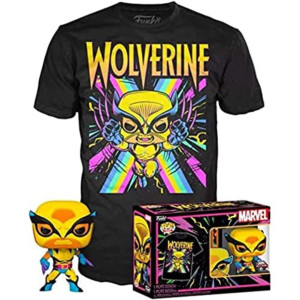 Xmen Pop Funko Tee Box Wolverine Black Light S