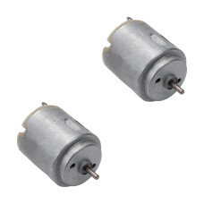 Heyiarbeit Micro Dc Motor 55V 6500 Rpm R260 Strong Magnetic Round Shaft High Speed Motor For Rc Boat Electronic Equipment 2Pcs