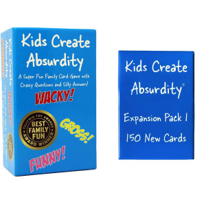 Kids Create Absurdity Classic With Expansion Pack 150 Cards Extra Laugh Until You Cry Funny Card Game For Kids Family Game