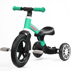 Kriddo 3In1 Kids Tricycles For 23 Year Old 12 Inch Front Wheel Trike And Toddler Balance Bike Bicycle For Boys Girls 2 Years