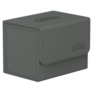 Ultimate Guard Sidewinder 80 Deck Box For 80 Doublesleeved Tcg Cards Grey Magnetic Closure Microfiber Inner Lining For Se