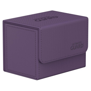 Ultimate Guard Sidewinder 80 Deck Box For 80 Doublesleeved Tcg Cards Purple Magnetic Closure Microfiber Inner Lining For