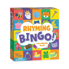 Peaceable Kingdom Rhyming Bingo Reading And Learning Game For Kids Ages 4 Years And Up