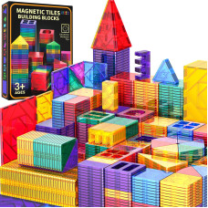 Magnetic Tiles Stem Building Toys For 3 Year Old Boys Girls 102Pcs Magnet Blocks Kindergarten Classroom Must Haves Sensory Toys