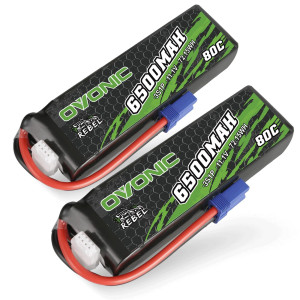 Ovonic Lipo Battery 6500Mah 80C 111V 3S Rc Battery With Ec5 Connector For Rc Plane Dji Quadcopter Rc Airplane Rc Helicopter Rc