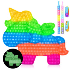 165 Inch Big Pop Fidget Toysgiant Unicorn Pop Toy Jumbo Huge Extra Large Mega Super Big Press Pop Pops Popper It Fidgets For