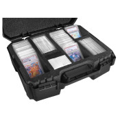 Case Club 84 Graded Card Slab Carrying Case Fits PSA BGS FGS & SGC Graded Slabs - Sports & Trading Collector Storage Box fits Pokemon MTG Baseball- Travel Holder for Graded Slabs Sleeves & Loose Cards