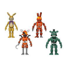 Funko Pop Five Nights At Freddys Dreadbear Action Figures Set Of 4 Dreadbear Grim Foxy Glitchtrap And Jackobonnie