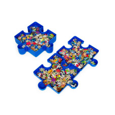 Jigsaw Puzzle Plastic Blue Sorting Trays Set Of 6 Stowaway Puzzles Up To 1000 Pieces Stackable Storage Box Unit Containers Fo