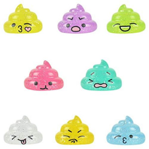 Efexs Unicorn Poopsters Emoji Figurines Set Of 14 Poop Figures Multicolor