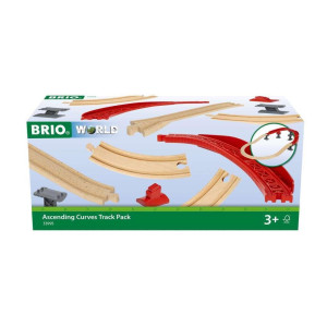 Brio Ascending Curves Track Pack Expertly Crafted Railway Expansion Fsccertified Beech Wood Enhances Motor Skills Perfe