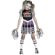 Fun World Zombie Fearleader Cheerelader Halloween Costume Deluxe Version Medium 810